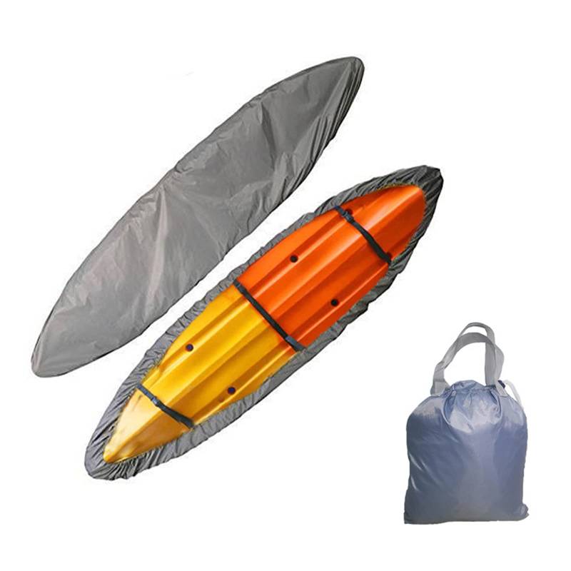 Universelle Kayak Bootsplane Cover Canoe Storage Staubschutz 420D/210D Regenschutz Sonnenschutz Staubschutz Für Kajak/Kanu (Gray-420D,5.6-6.0m/18.3-19.6ft) von GYHH