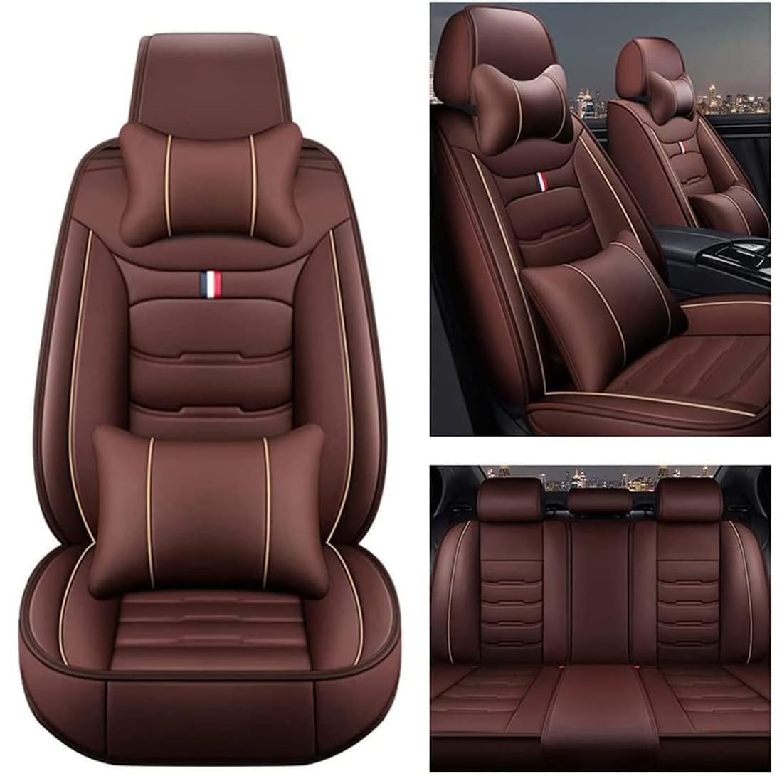 GYHZNB Autositzbezüge, kompatibel mit Infiniti FX, Autositzschoner ornamental,3-coffee von GYHZNB