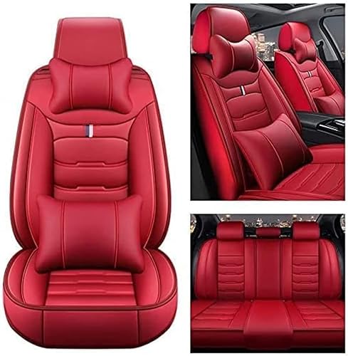 GYHZNB Autositzbezüge, kompatibel mit Mitsubishi Evo, Autositzschoner ornamental,2-red von GYHZNB