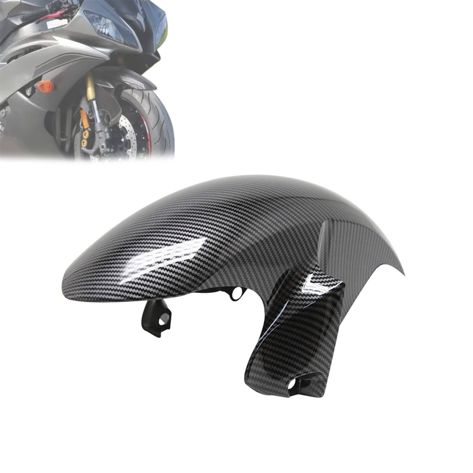 GYMARK Kotflügel vorne für Motorrad Kotflügel Verkleidung Kompatibel mit Yamaha YZF R6 2006-2020 R1 2009-2018 Sportster Teile Spritzschutz Zubehör (R6 2006-2016) von GYMARK