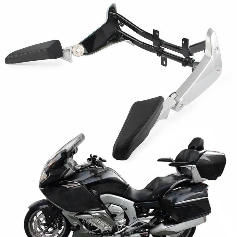 GYMARK Motorrad-Armlehne hinten Beifahrerarmlehnen für B-MW K1600GT K1600GTL 2010-2018 Verstellbarer Haltegriff Motorradzubehör von GYMARK