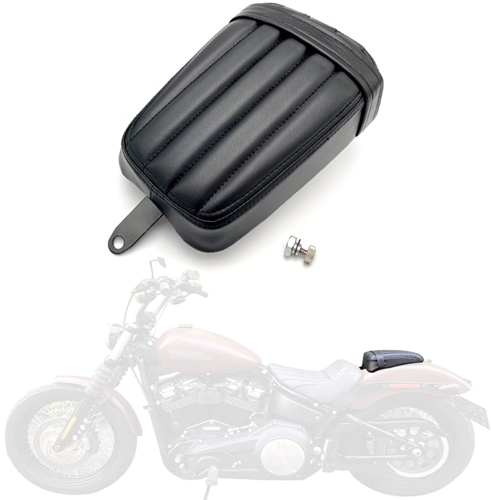 Motorrad Beifahrer Sitzkissen Solo Rücksitz Pad für Harley Softail Slim FLSL Street Bob FXBB 2018-2023 Motorrad Zubehör von GYMARK