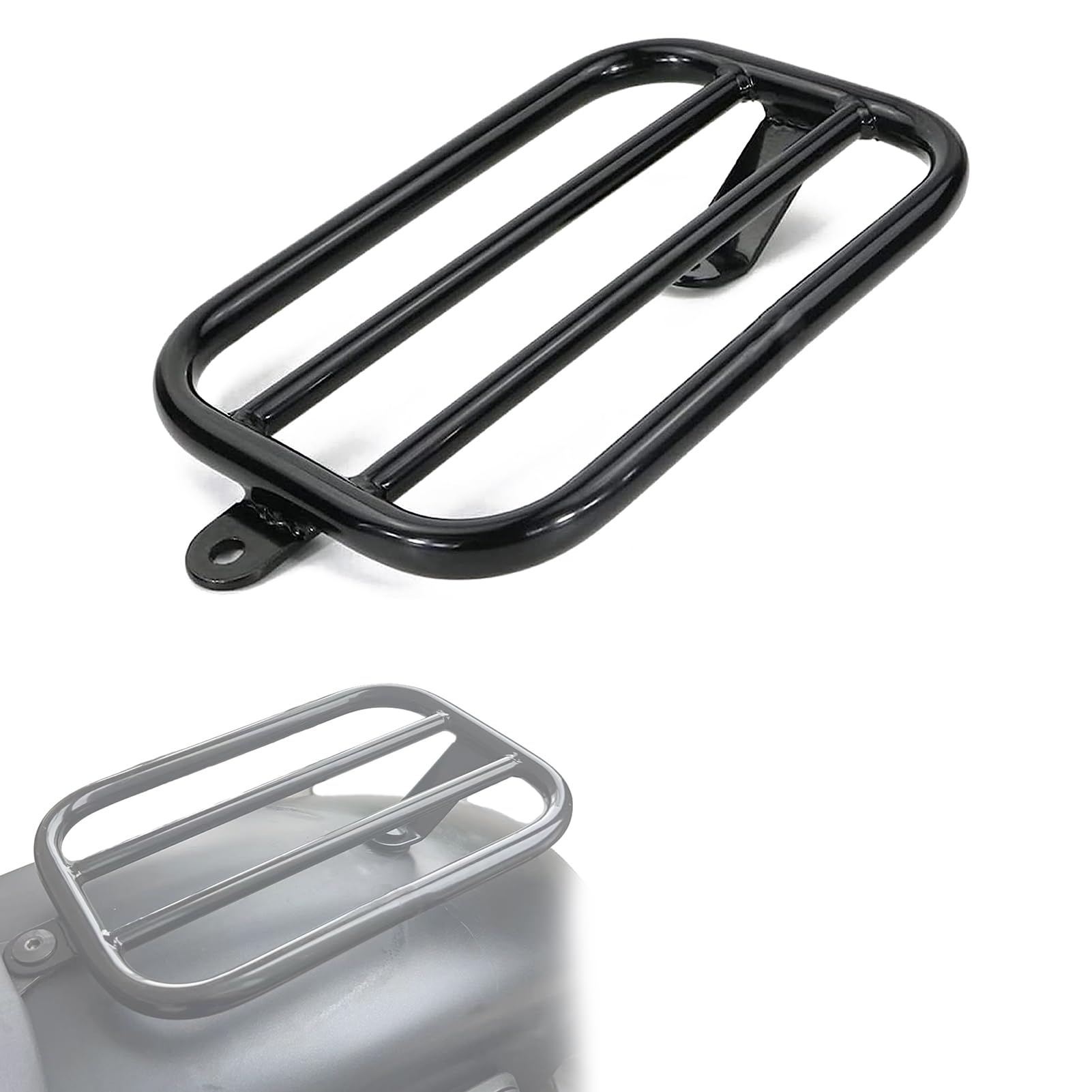 Motorrad Gepäckträger Hinten Solo Cargo Shelf für Kawasaki Vulcan 650 S 2015-2022 Beifahrersitz Abnehmbarer Reitstock Zubehör von GYMARK