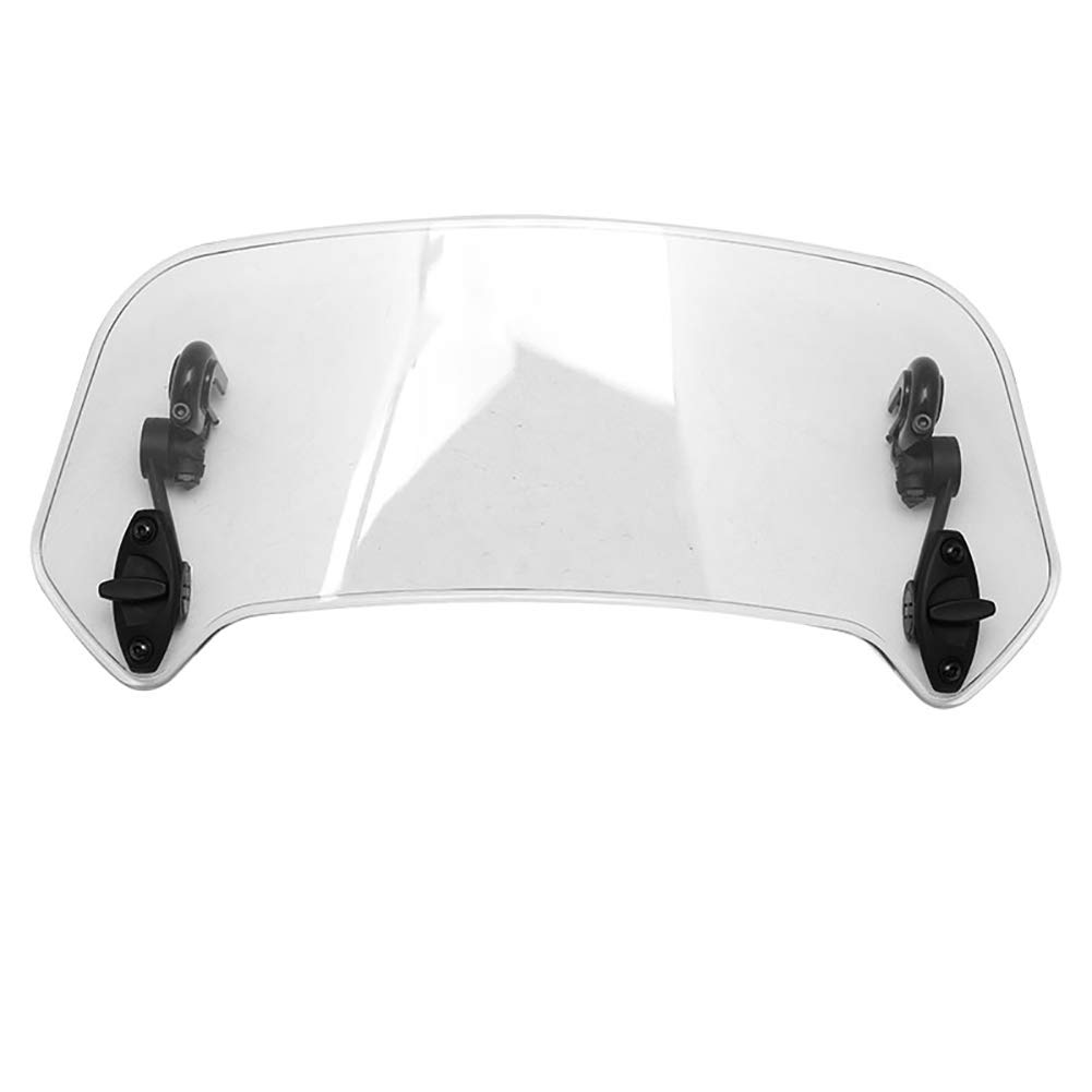 GYOUZA for Motorrad Universal Clear Windschutzscheibe Clamp-On Variable Windschutzscheiben-Spoilerverlängerung for R1200GS F800GS for Tmax for BMW for Yamaha von GYOUZA