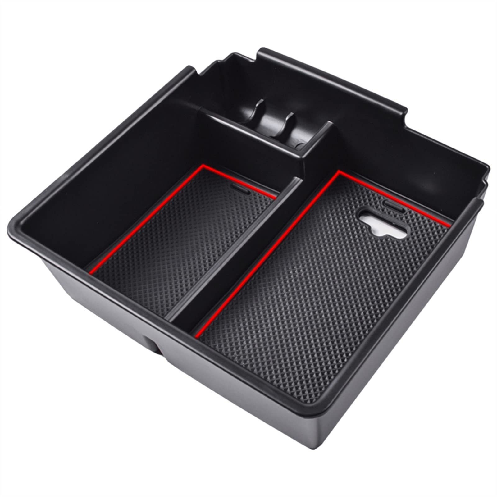 GYTTAK Auto Center Console Organizer Tray Kompatibel Mit Ford Für Ranger 2012 2013 2014 2015 2016 2017 2018 2019 2020 2021 2022 2023 Zubehör(Red) von GYTTAK