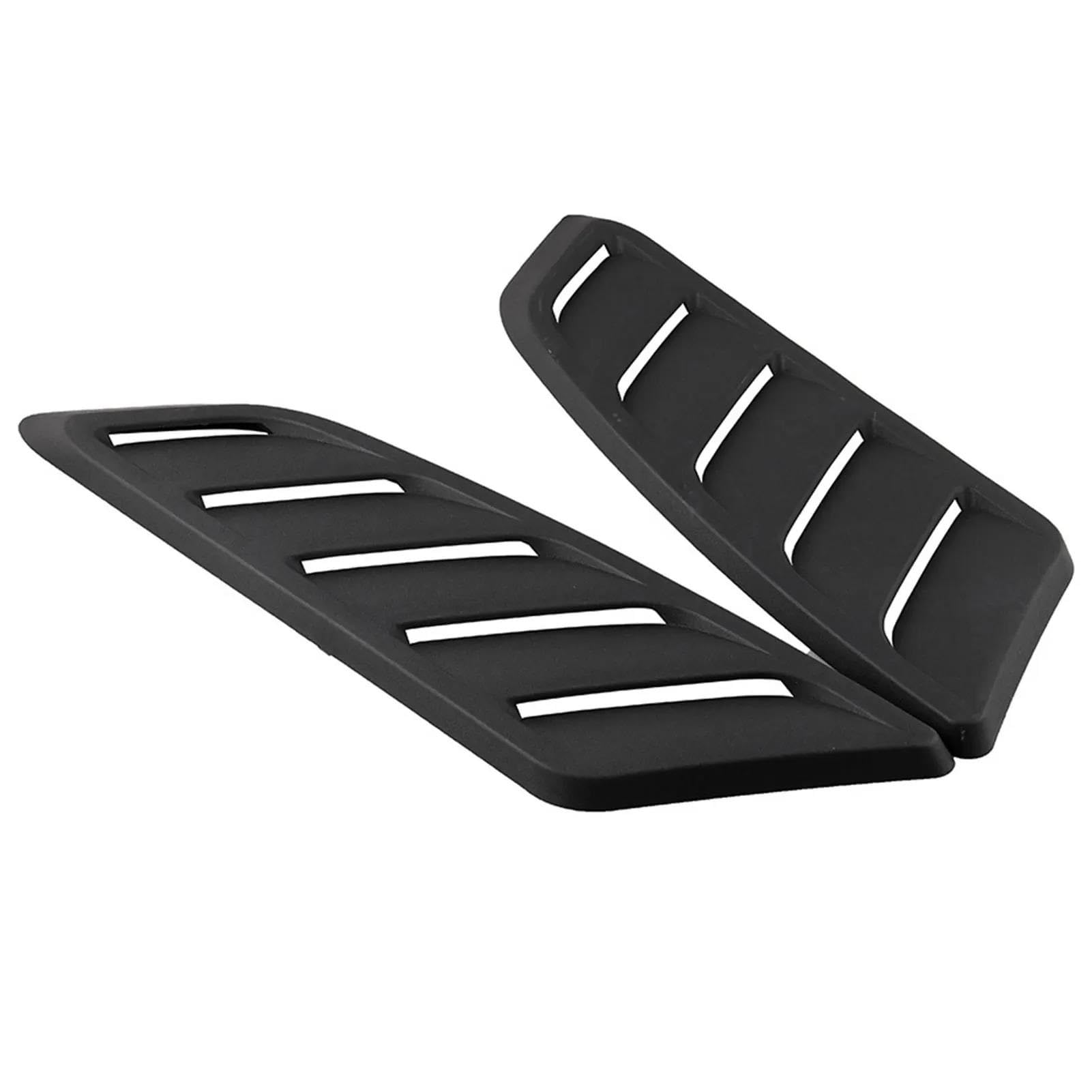 GYTTAK Auto Lufteinlass 2 Stücke Auto Haube Lamellen Panels Air Flow Vent Kit ABS Auto Lufteinlass Scoop Haube Vent Motorhaube Abdeckung Universal Haube Luftauslass von GYTTAK