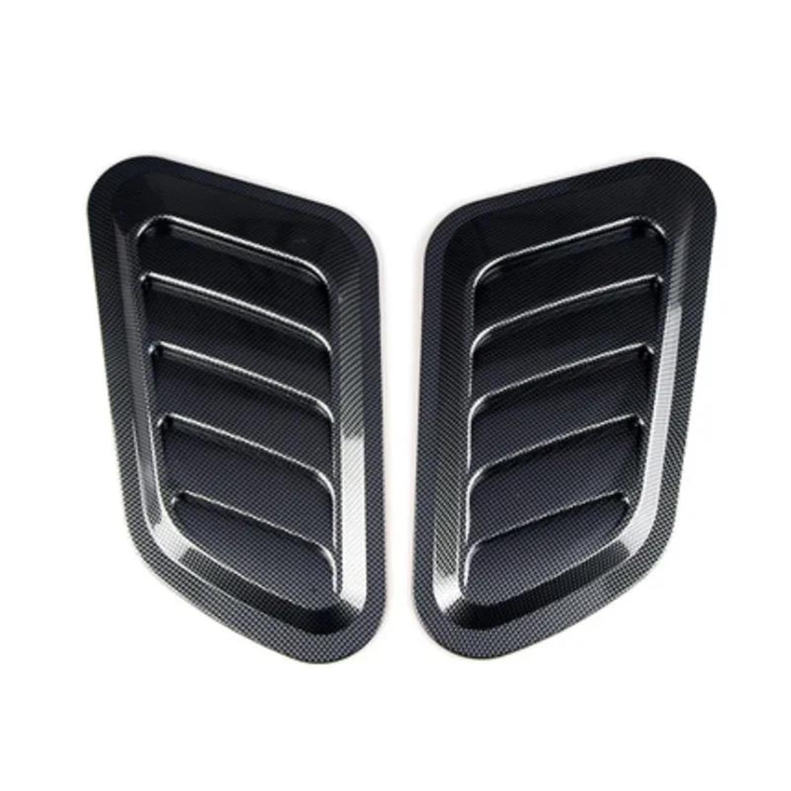 GYTTAK Auto Lufteinlass 2 Stücke Universal Air Flow Intake Hood Scoop Vent Motorhaube Abdeckung Haube Motorhaube Vent Hood Air Abdeckung Ersatzteile(2) von GYTTAK