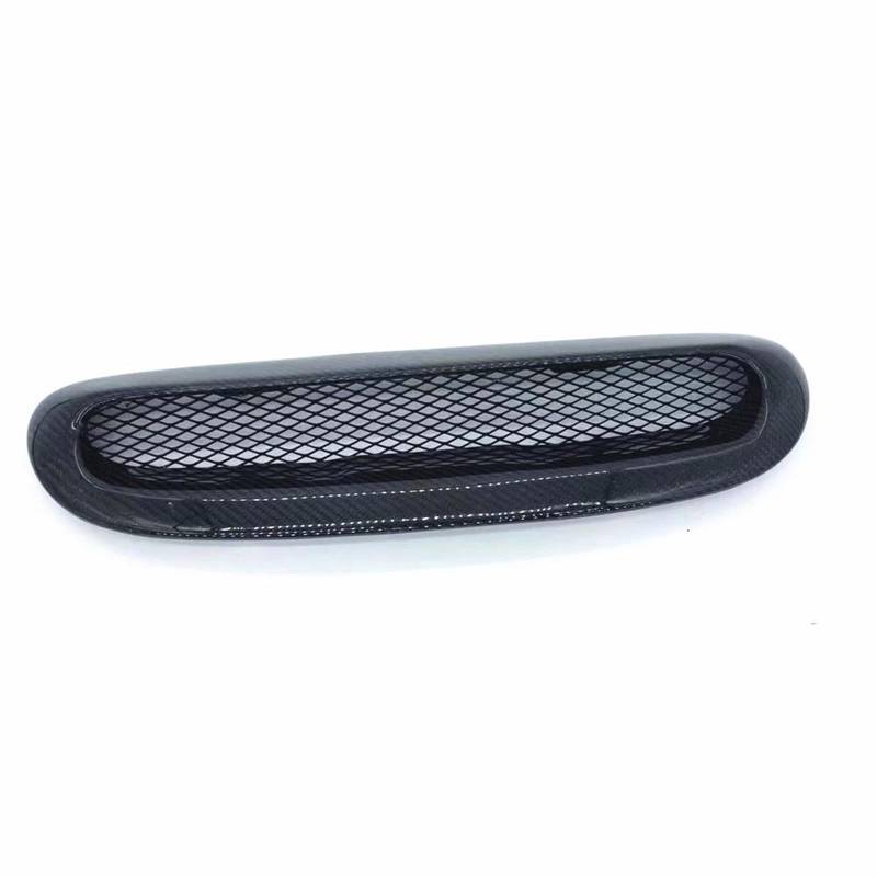 GYTTAK Auto Lufteinlass Kompatibel Mit Mini Für Cooper F55 F56 F57 2014 2015 2016 2017 2018 2019 Auto-Kanal-Flow-Grill Vorne Motorhaube Scoop Bonnet Air Vent Outlet Cover von GYTTAK