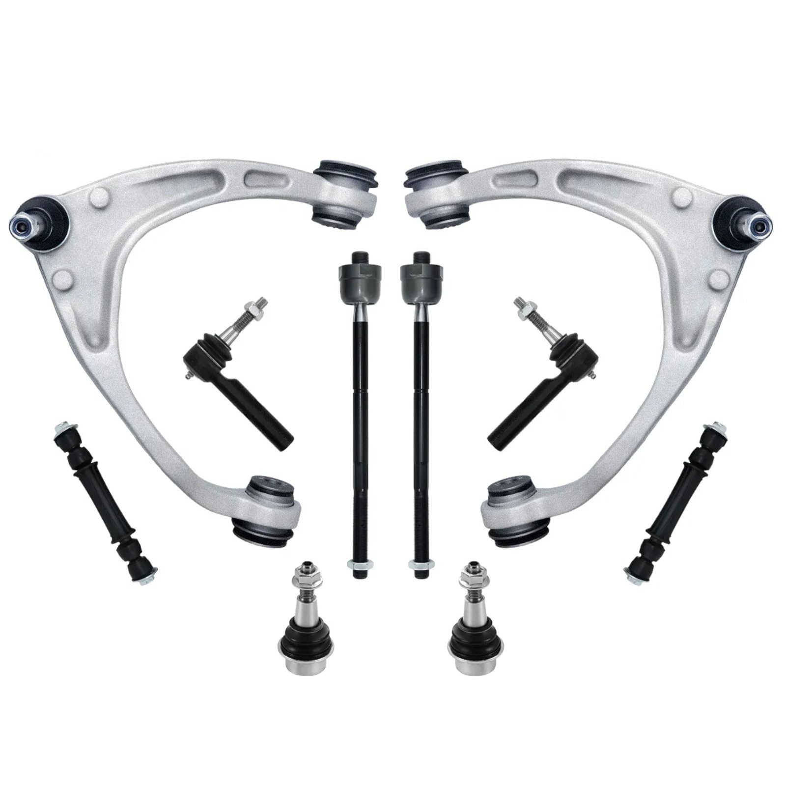 GYTTAK Auto Radaufhängung Kompatibel Mit Chevrolet Für Silverado 1500 2014 2015 Für Tahoe 2015 10 Stück Vordere Obere Querlenker Sway Bar Link Spurstangenkopf K700432 K500245 von GYTTAK