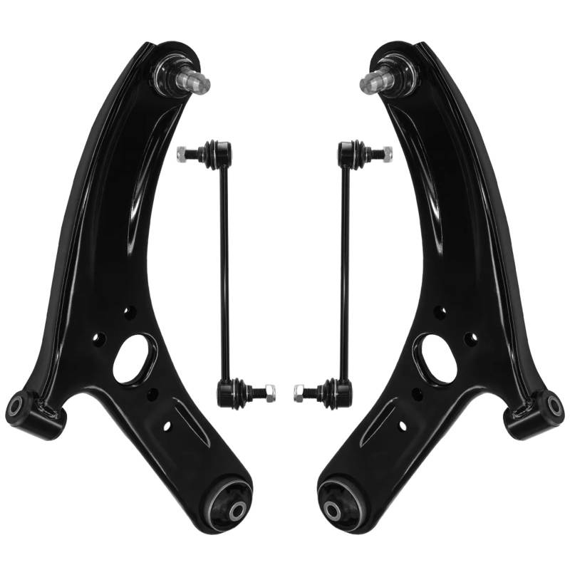 GYTTAK Auto Radaufhängung Kompatibel Mit Kia Für Rio 2012 2013 2014 2015 2016 2017 4 Stück Vordere Untere Querlenker Stabilisator-Endverbindungen RH LH Kit RK621981 RK621982 K750523 von GYTTAK