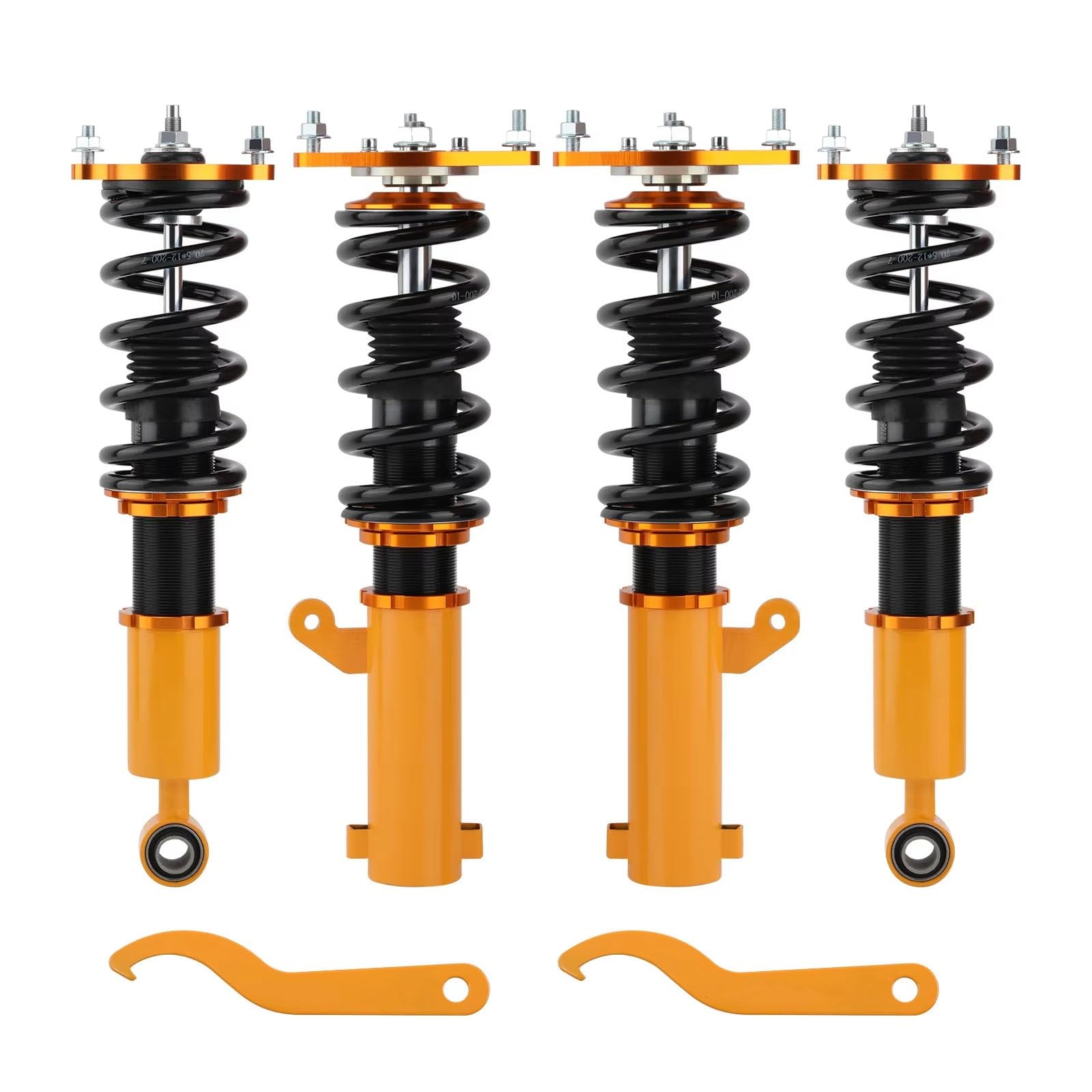 GYTTAK Gewindefahrwerk Kompatibel Mit Mitsubishi Für Eclipse 3rd-Gen D53A D52A 2000 2001 2002 2003 2004 2005 Gewindefahrwerk Stoßdämpfer Einstellbarer Dämpfer Stoßdämpfer von GYTTAK