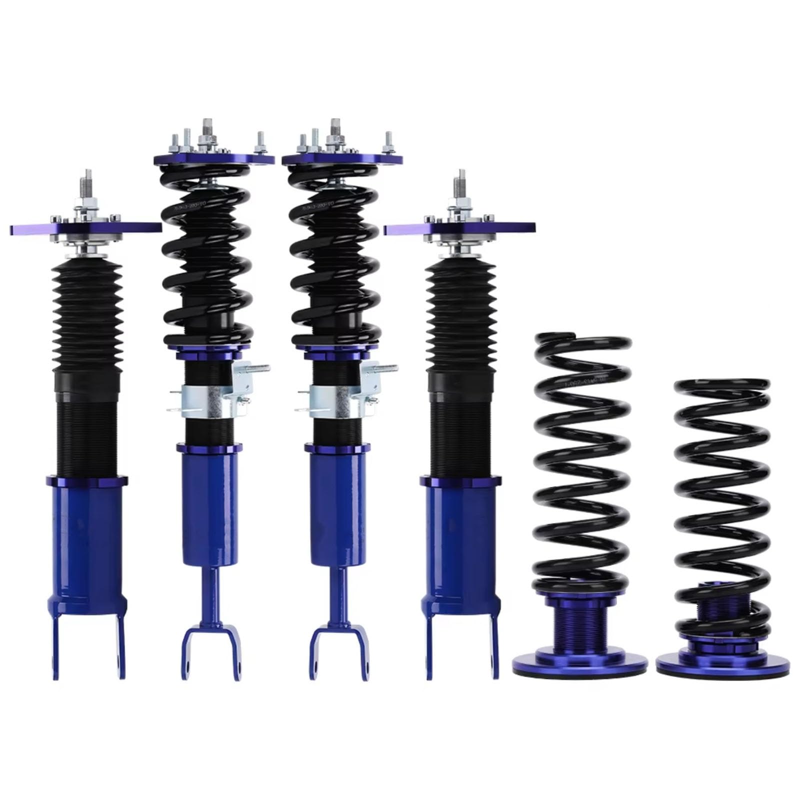 GYTTAK Gewindefahrwerk Kompatibel Mit Nissan Für 350Z 2003–2008 Für Skyline 2003–2007 Gewindefahrwerke Kits Racing Shocks Schraubenfeder Über Stoßdämpfer Autoteile(Blue) von GYTTAK