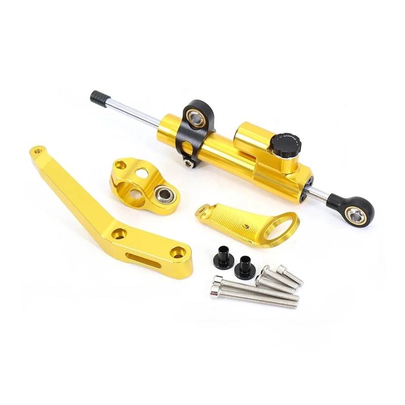 GYTTAK Kompatibel Mit CBR954RR 2002-2003 Motorraddämpfer Moto Lenkungsdämpfer Stoßdämpfer Motorraddämpfer Stabilisator Motorradzubehör Motorrad Lenkungsdämpfer(Yellow,B) von GYTTAK