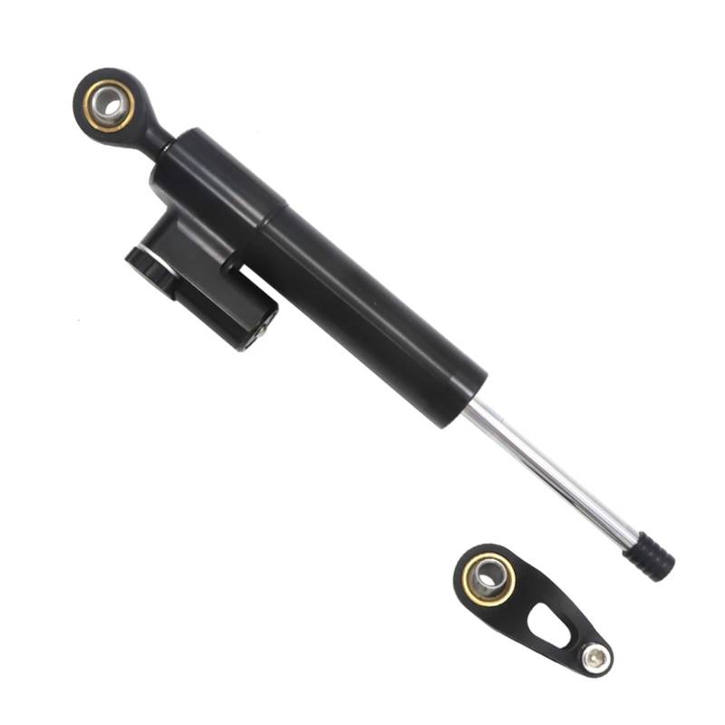 GYTTAK Kompatibel Mit Für ZX6R 2009-2022 Motorrad-Lenkungsdämpfer-Stabilisatorhalterung Moto-Lenkungsdämpfer-Stoßmotorradzubehör Motorrad Lenkungsdämpfer(Black,A) von GYTTAK