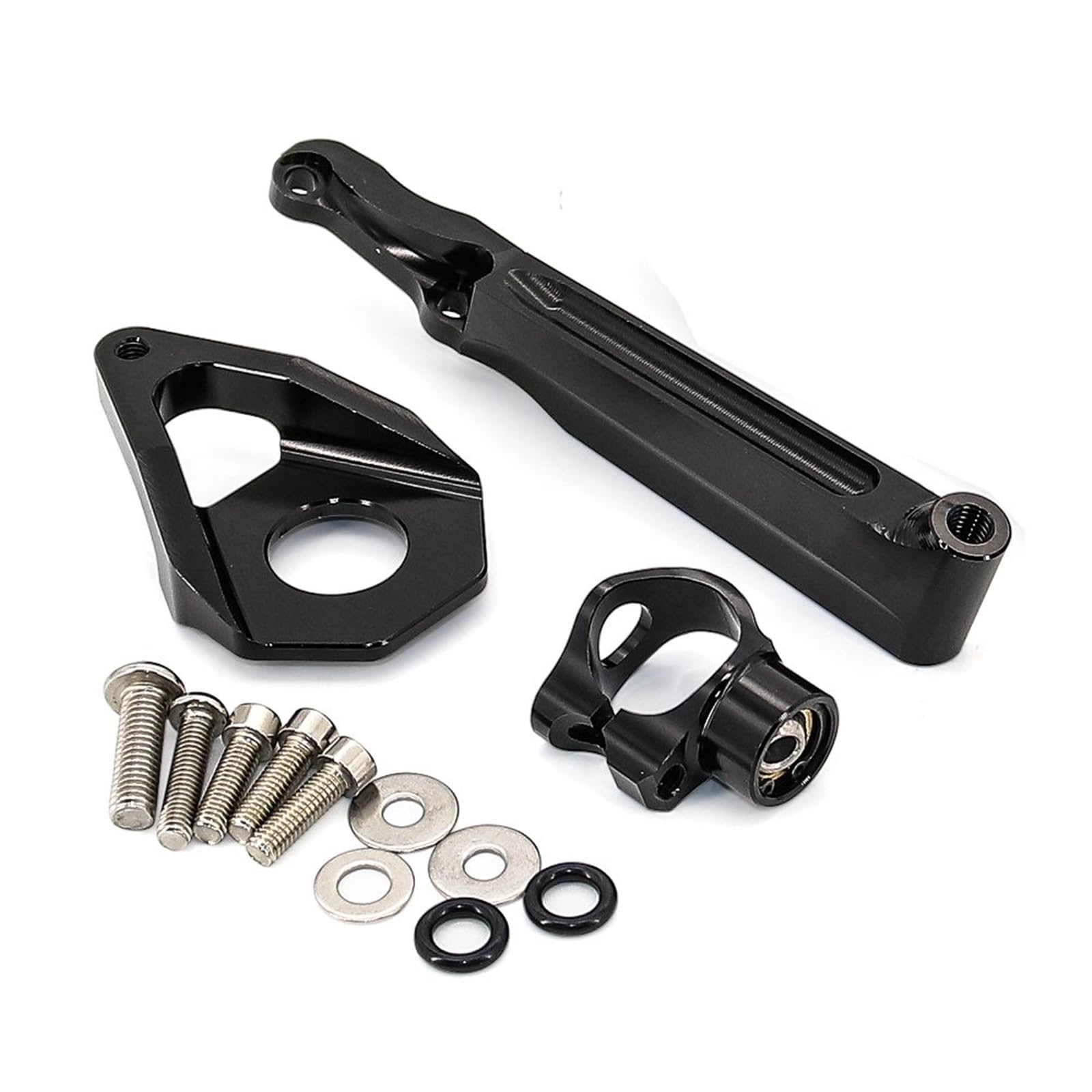 GYTTAK Kompatibel Mit Yamaha Für YZF600 2003-2005 Motorrad-Lenkungsdämpfer, Der Moto-Lenkungsdämpfer, Stoßdämpfer, Motorrad-Absorber-Stabilisator Motorrad Lenkungsdämpfer(Black,A) von GYTTAK