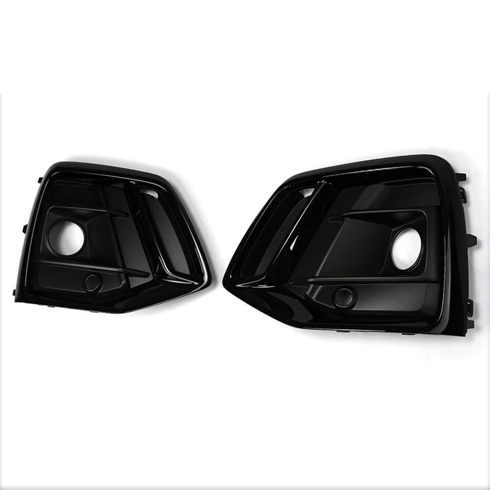 GYTTAK Nebelscheinwerfergitter Kompatibel Mit Für Q5 2021 2022 2023 Auto-Nebelscheinwerfer-Lampe Kühlergrill Nebelscheinwerfergrills Autozubehör(Black,1 Pair) von GYTTAK