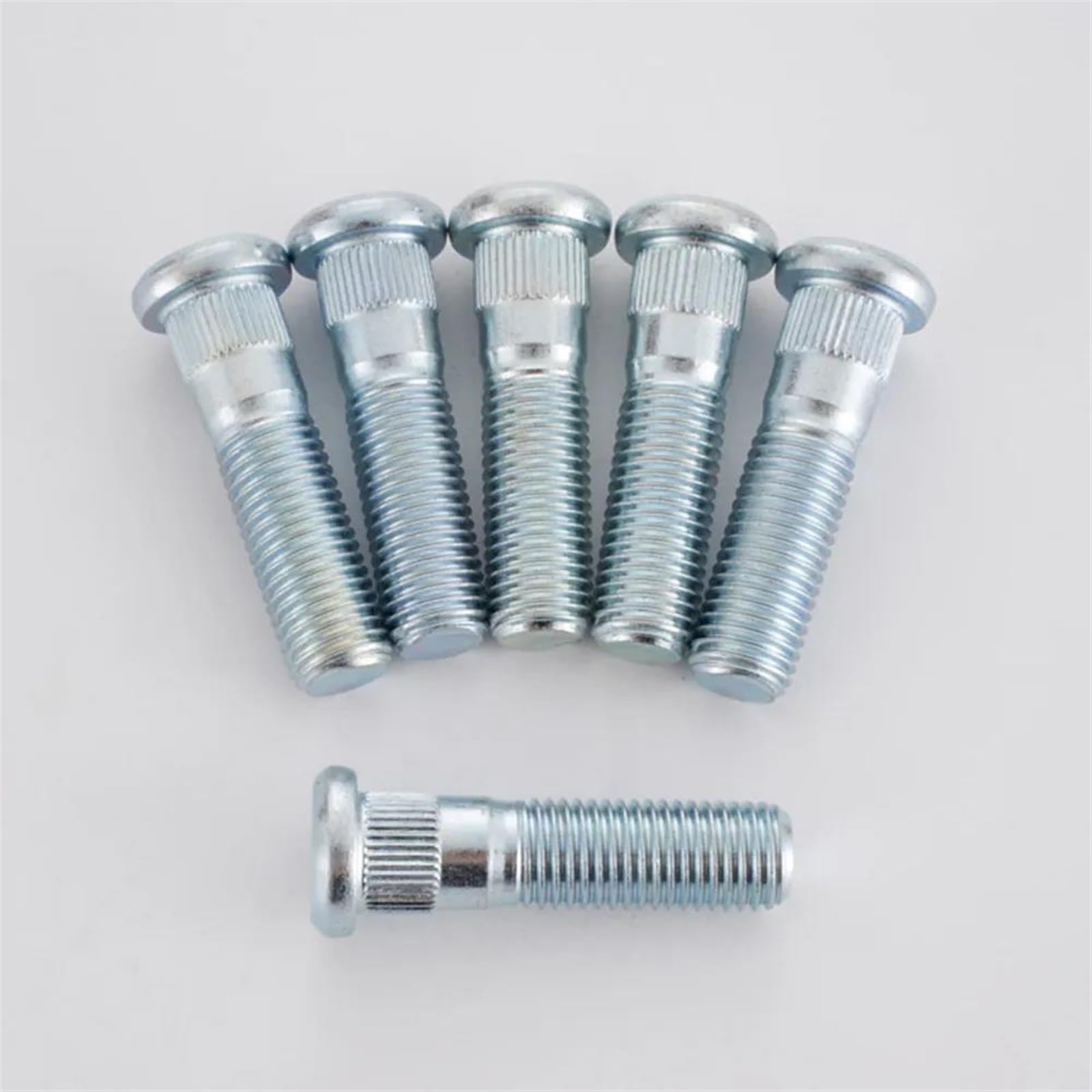 GYTTAK Reifenschraube Radmutter 6 Stück Auto-Radschrauben M12 X 1,5, 49 Mm/43 Mm Länge, 12 X 1,5 Mm Radbolzen Und 12,3 Mm Rändel-Radschrauben, Muttern Und Bolzen(48mm Length) von GYTTAK