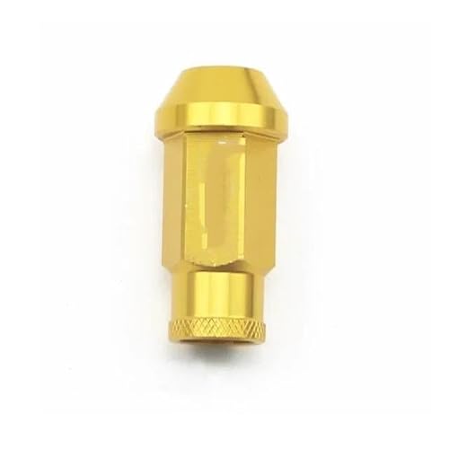 GYTTAK Reifenschraube Radmutter Kompatibel Mit Acura Für Civic Für Integra Radmuttern M12x1,5 52MM Radschrauben 20PCS Autoteile(Gold,M12x1.25) von GYTTAK