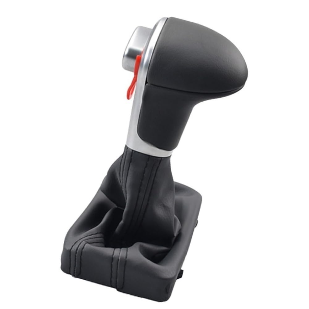 GYTTAK Schaltknauf Automatik Kompatibel Mit Für A4 B8 2009-up at Auto-Schaltknauf Getriebegriff Schaltstangenhebel 4G1713139 Autozubehör((Grey) Black line) von GYTTAK