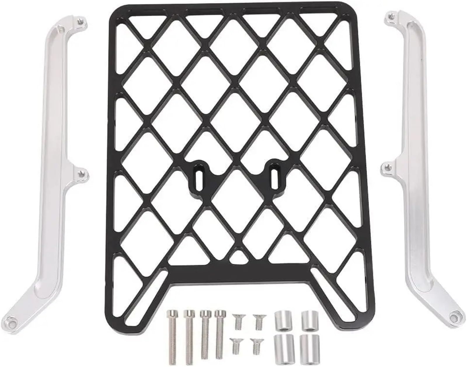 Heckgepäckträger Kompatibel Mit Suzuki Für DRZ400 Für DRZ400S Für DRZ400SM Motorrad Abnehmbare Montage Rack Unterstützung Halter Hinten Rack Gepäck Rack(Silver) von GYTTAK