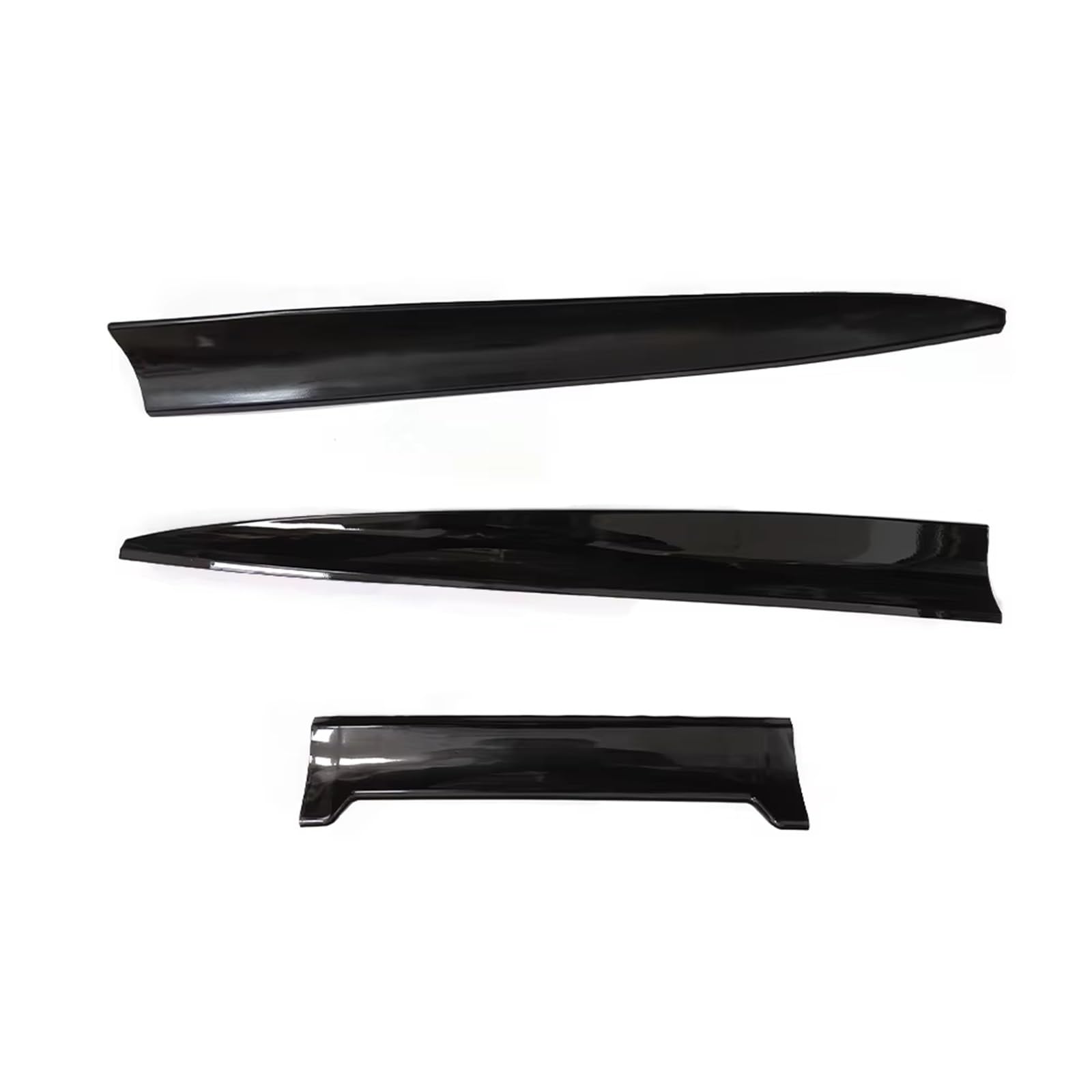 Kofferraumspoiler Auto Racing Dach Stamm Spoiler Lippe DIY Einstellbare Hinten Schwanz Flügel Auto Limousine Universal Glänzend Schwarz Gummi Schwanz Stamm Für Flügel Styling Dekoration(Glossy Black) von GYTTAK