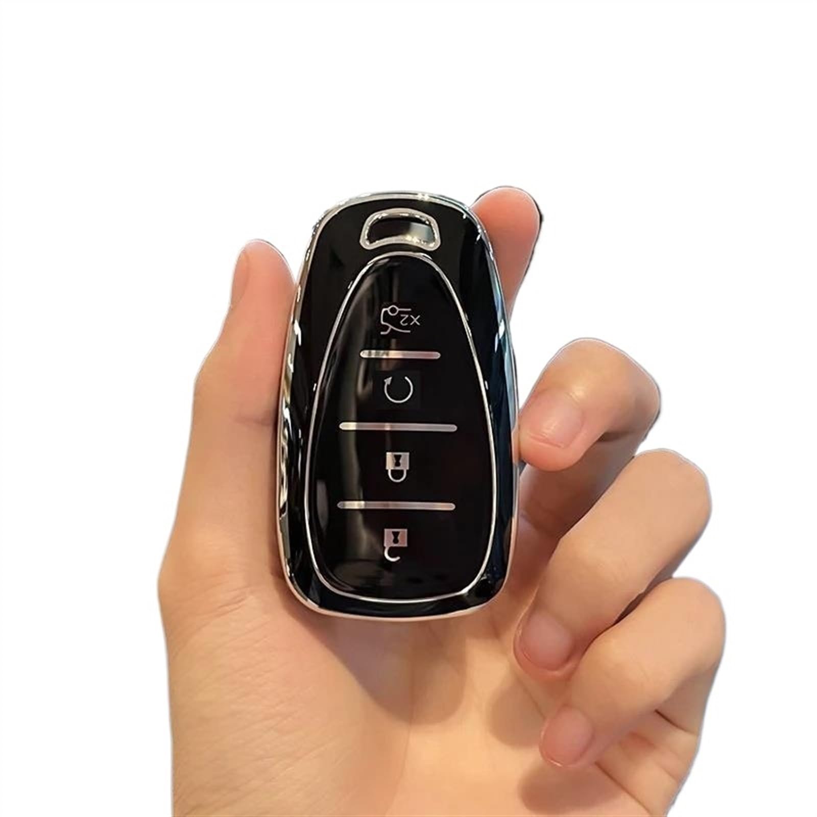 Kompatibel Mit Chevrolet Für Equinox Für Sonic Für Volt Für Bolt 1 Stück 4/5 Tasten Auto Shell Fob Autoschlüsseletui Abdeckung Taste Fernbedienung Schlüsselgehäuse Autoschlüsselgehäuse(2,A 4button) von GYTTAK