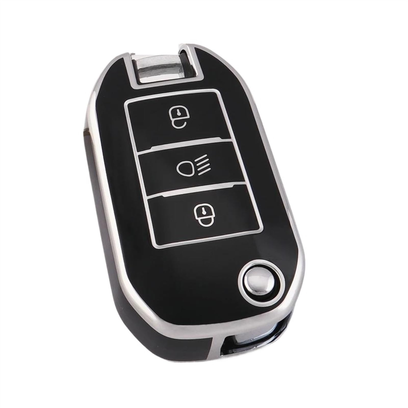 Kompatibel Mit Citroen Für C3 C4 Für Cactus C6 C8 1 Stück Autoschlüsselabdeckung Auto-Klappschlüsseletui Abdeckung Shell Remote Fob Case Sleeve Autoschlüsseltasche Autoschlüsselgehäuse(Color 3,B style von GYTTAK