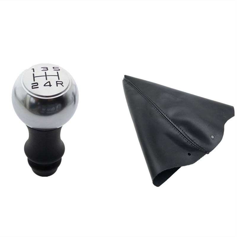 Schaltknauf Automatik Kompatibel Mit Peugeot 307 308 408 2008 206 207 208 301 3008 Autozubehör Schaltknauf 5-Gang-Schalthebel Mit Gaitor Gamasche Kofferraumabdeckung(Gear Knob and Cover) von GYTTAK