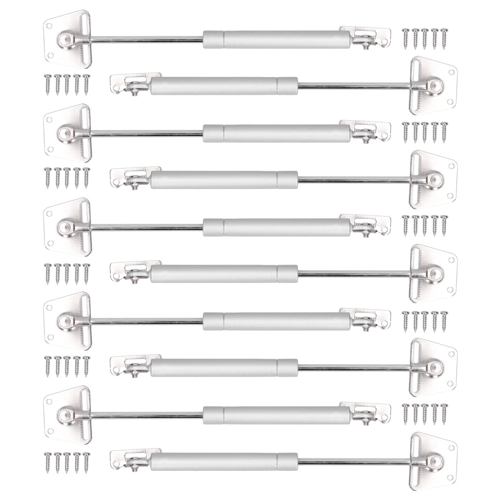 10-teilige Hydraulische Stützstange, Solides Design, Hochdruckzylinder, Aluminiumlegierungsmaterial, 10,2 Zoll Gesamtauszugslänge für Tatami-Schranktürböden von GYZOUKA