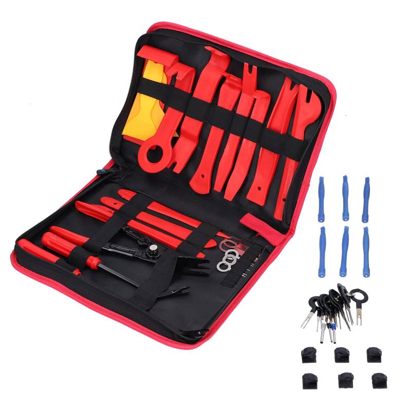 GYZOUKA 45pcs Audioentfernung Tool Kit Auto DVD -Panel Innenausstattung Entfernung Entfernung Symbol Set Clip -Ziffer -Polster -Entfernerauto -Demontage Modifikation Vorräte von GYZOUKA