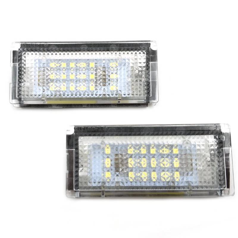 GZCRDZ 6000 Karat Weiß 18 LED Kennzeichenbeleuchtung Lampen Montage Set für Auto 3 Serie Geeignet für BMW E46 4D 1998-2003 von GZCRDZ