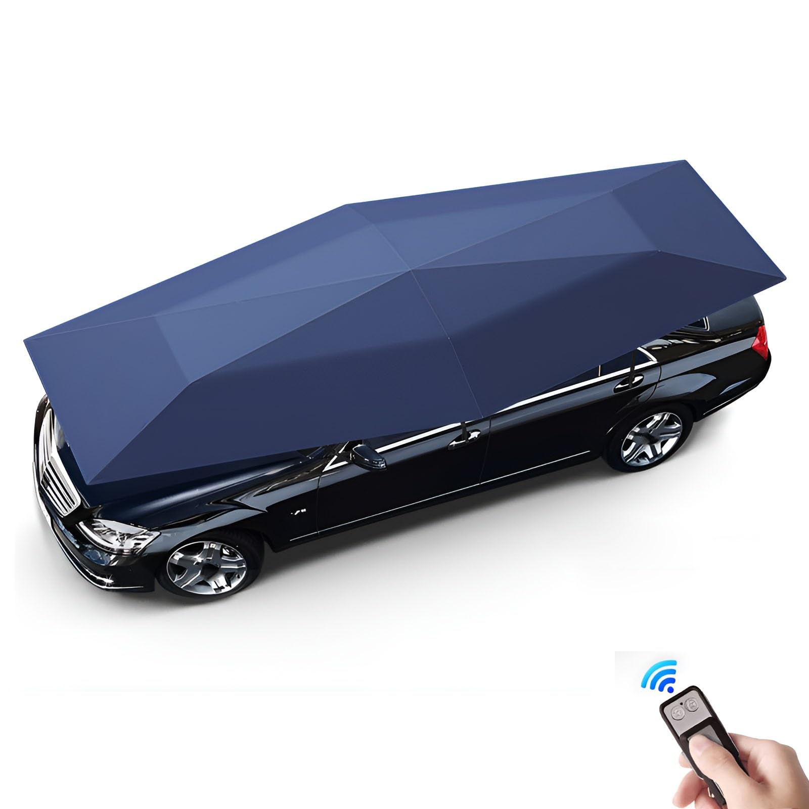 Komfortables Auto Sonnendach - Automatisches Uv-Schutz Zelt Mit Fernbedienung(Blue,420cm/13.7ft) von GZDXBF