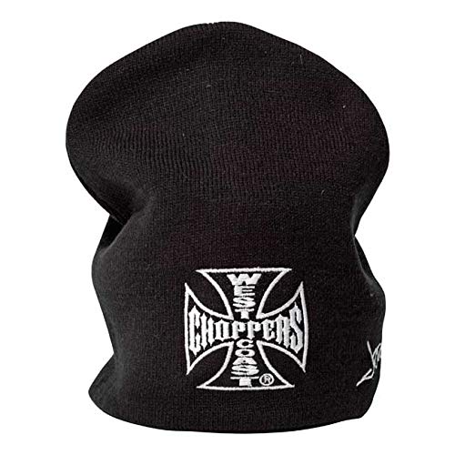 Mütze Beanie Kreuz Maltese Cross Basic WCC West Coast Chopper Cross schwarz von GZM