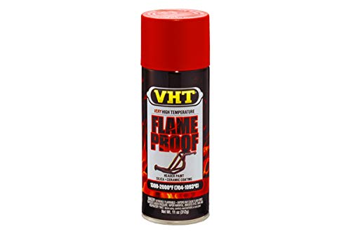 VHT Flame Proof Lackspray, Spraydose, für hohe Temperaturen, 700 °C, 400 ml, für Motorgehäuse, Zylinder, Auspuff, Auspuff, Auspuff, Zylinder. von GZM