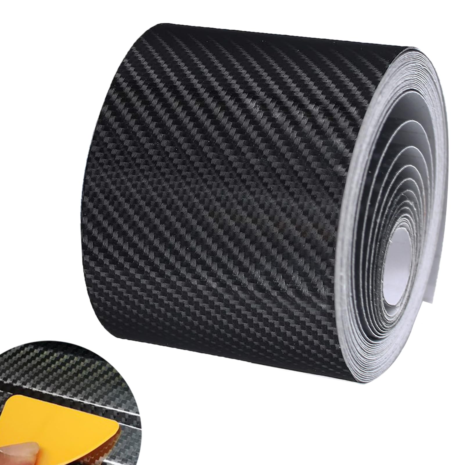 5cm x10m Schutzfolie Auto Einstiegsleisten Schutz karbon Folie 3d Aufkleber,klebefolie Auto,Auto klebefolie,Carbon klebeband,kfz Aufkleber,Lackschutzfolienf,Fahrradrahmen Aufkleber Auto Tuning von GZQINGYONG