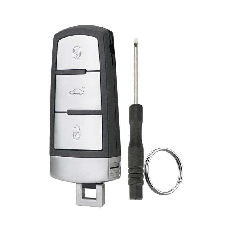 3-Tasten Smart Remote Schlüssel Gehäuse für Volkswagen Maytag CC VW Passat B6 3C B7 für VW 3C0 959 752 BA 752 AD Schlüssel Gehäuse mit und Schraubendreher und Schlüsselring von GZXNKEY