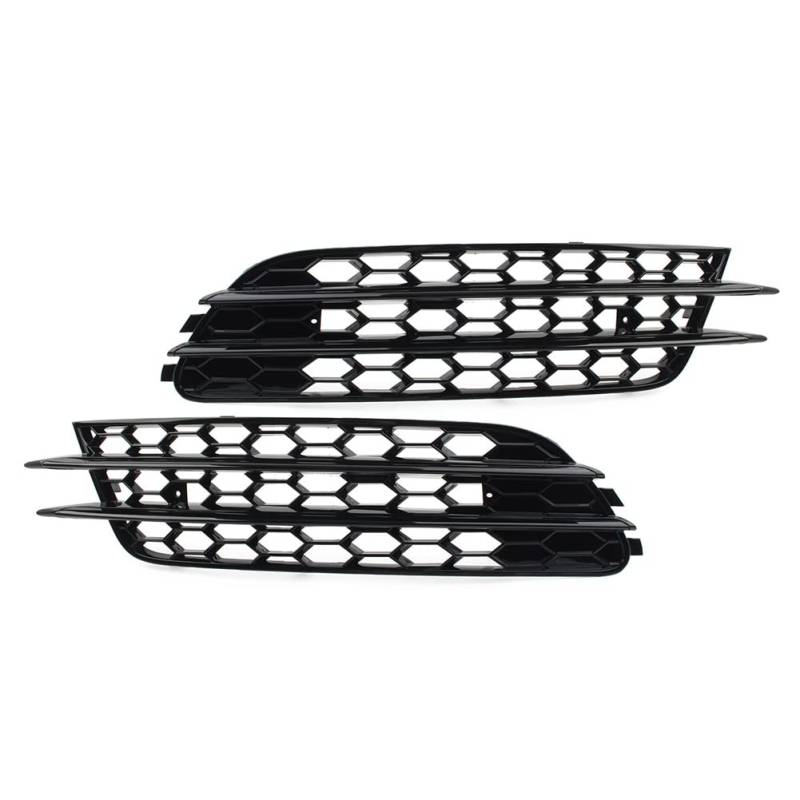 GZYF 1 Pair Front Bumper Honeycomb Mesh Fog Light Grille Cover Black for Audi A6 C7 Sedan 12-15 von GZYF