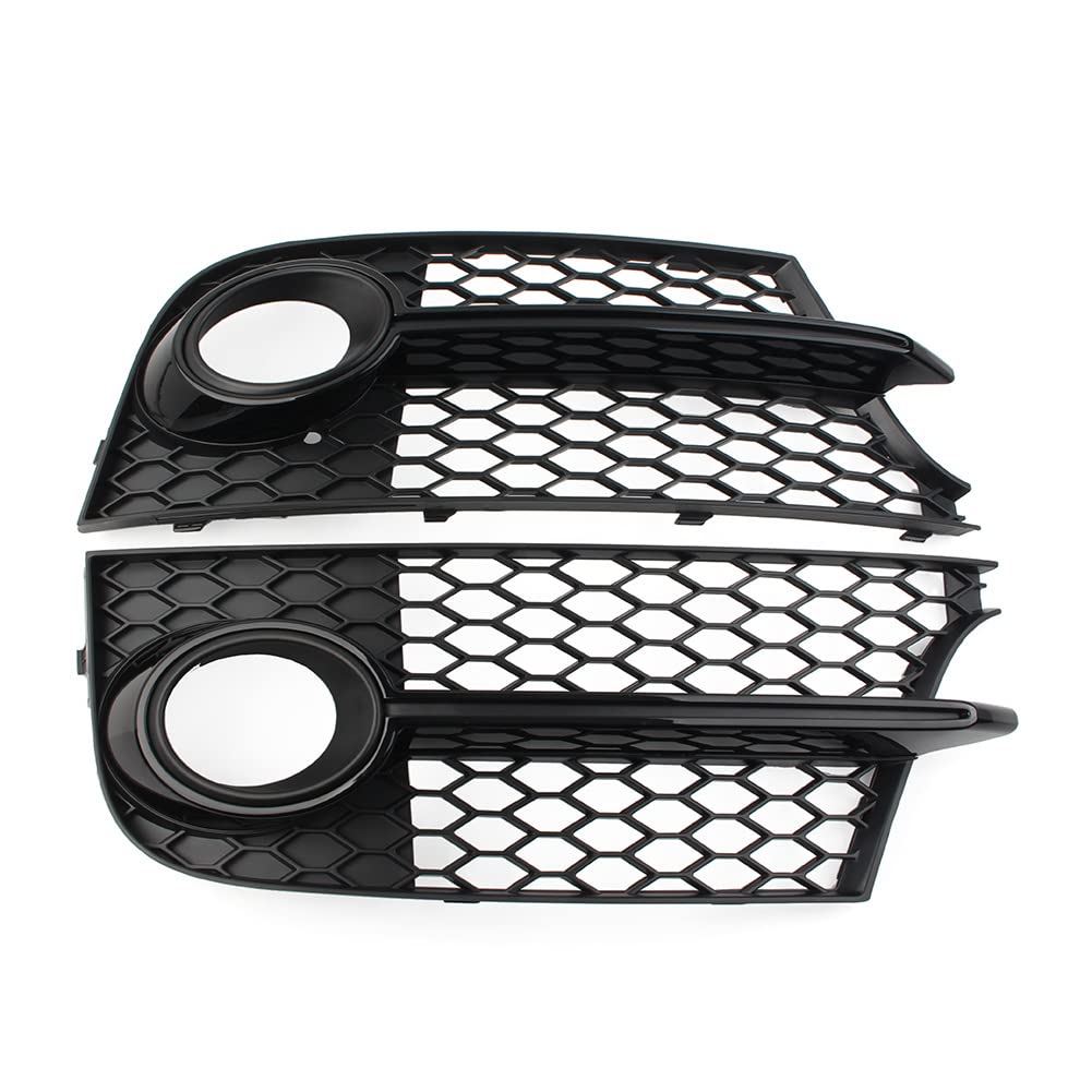 GZYF 2 Pcs Fog Light Cover Trim Foglight Grille Bezel Honeycomb Hex Mesh Replace 8J0807681K 8J0807682K for Audi TT MK2 S-LINE TTS 2011 2012 2013 2014 von GZYF