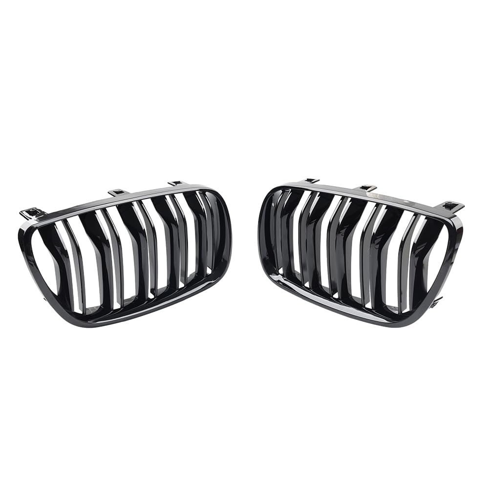 GZYF 3420088 Kühlergrillgitter Schutzabdeckung Frontstoßstangengitter 2Stk Für X3 E83 Facelift 2006.09-2010.11 ABS Glänzend Schwarz + Silbe GZYF 3420088 Kühlergrillgitter Schutzabdeckung Frontstoßstangengitter 2Stk Für X3 E83 Facelift 2006.09-2010.11 ABS Glänzend Schwarz + Silbe von GZYF