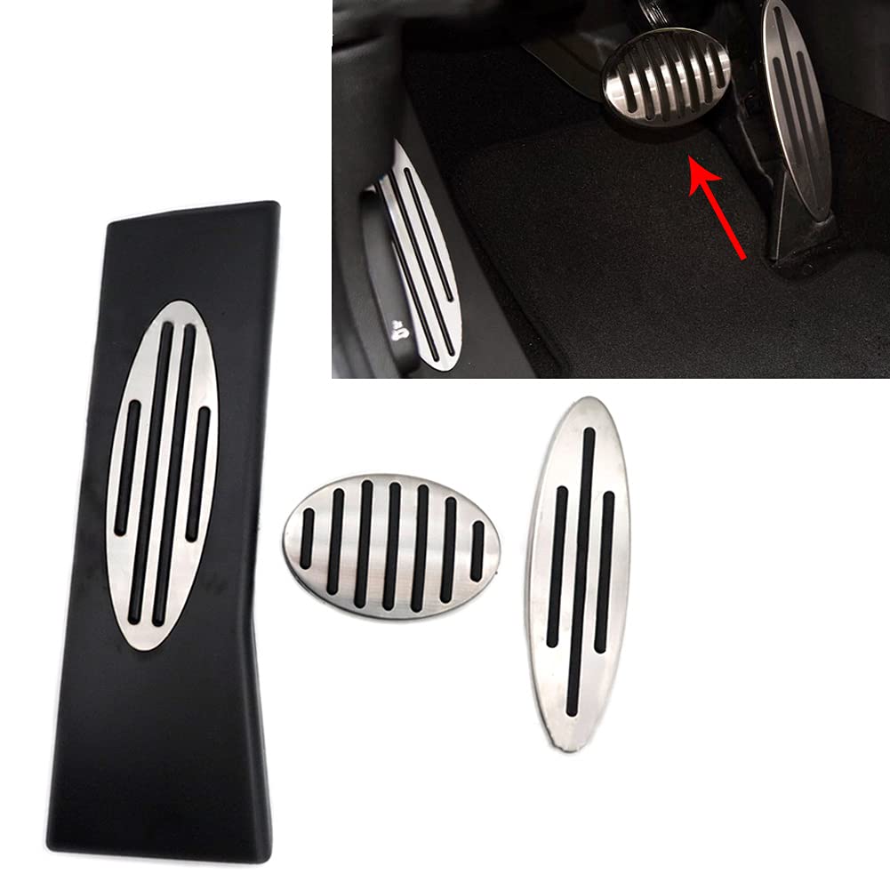 GZYF AT Gear Accelerator Gas Pedal, Foot Rest Pedal & Foot Brake Pedal for Mini Cooper R52 R53 R55 R56 R57 R58 R59 F55 F56 F57 von GZYF