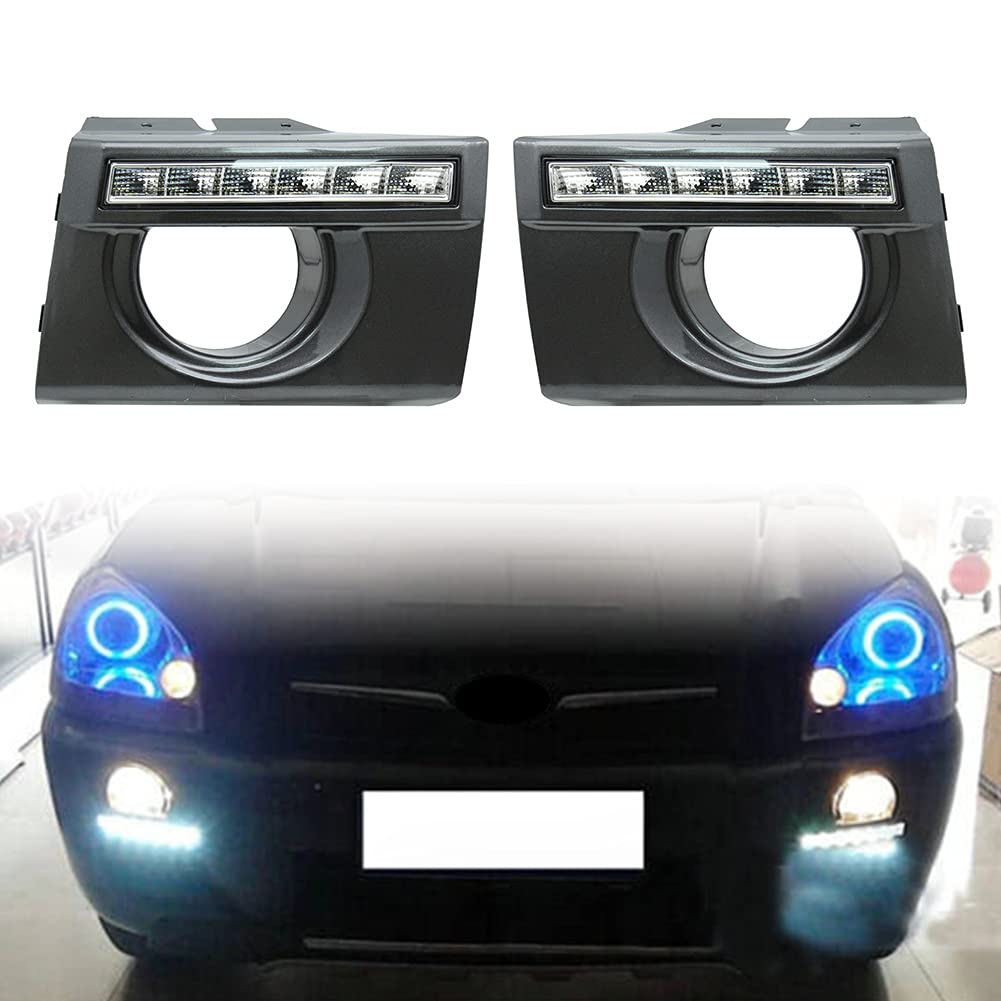 GZYF Auto Frontstoßstange DRL Tagfahrlicht Montage Kompatibel mit Hyundai Tucson 2005-2010 von GZYF