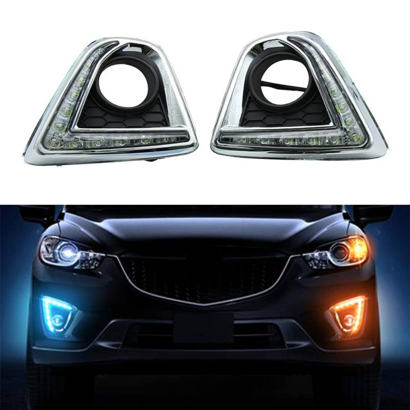 GZYF Auto Frontstoßstange DRL Tagfahrlicht Montage Kompatibel mit Mazda CX-5 2012-2014 von GZYF