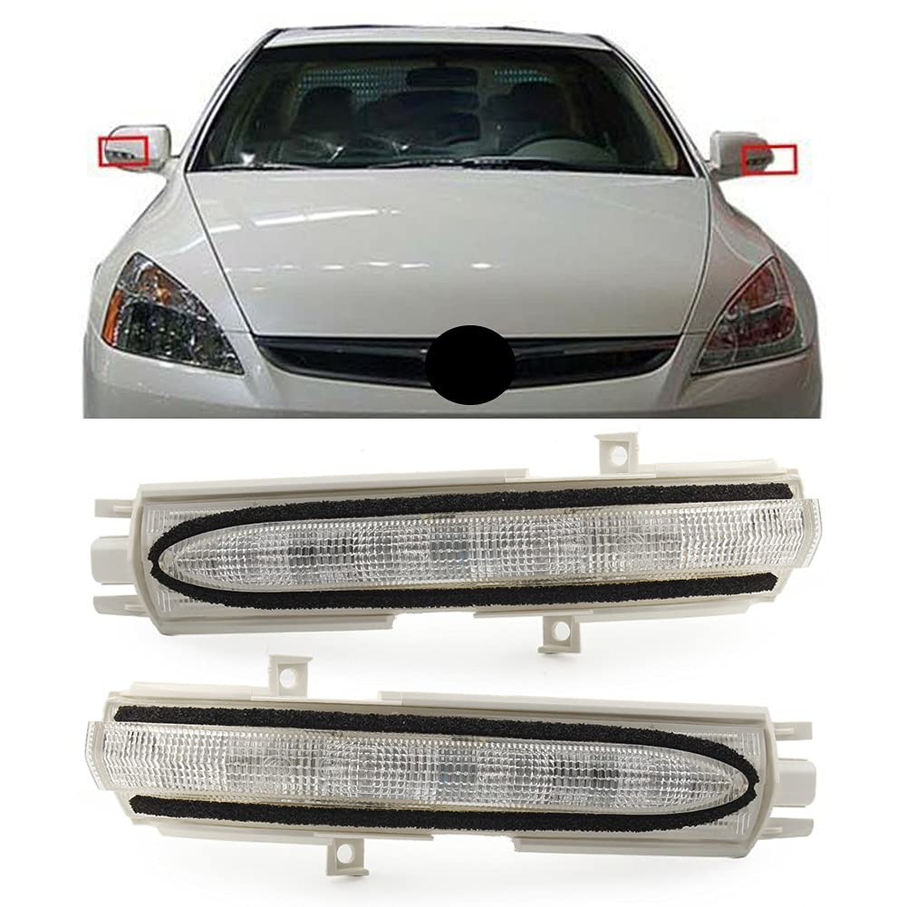 GZYF Car Exterior Rearview Mirror Turn Signal Light Assembly Compatible with Honda Accord 2003-2007, Civic 2004-2005, For Acura TSX 2004-2008, 1 Pair von GZYF