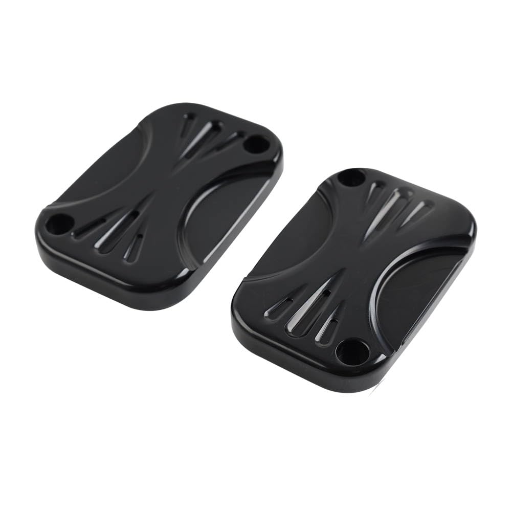 GZYF Motor Part Front Clutch Brake Reservoir Cap Fluid Cylinder Master Cover For Harley Electra/Tri/Road/Street Glide Road King V-Rod Freewheeler CNC Black von GZYF