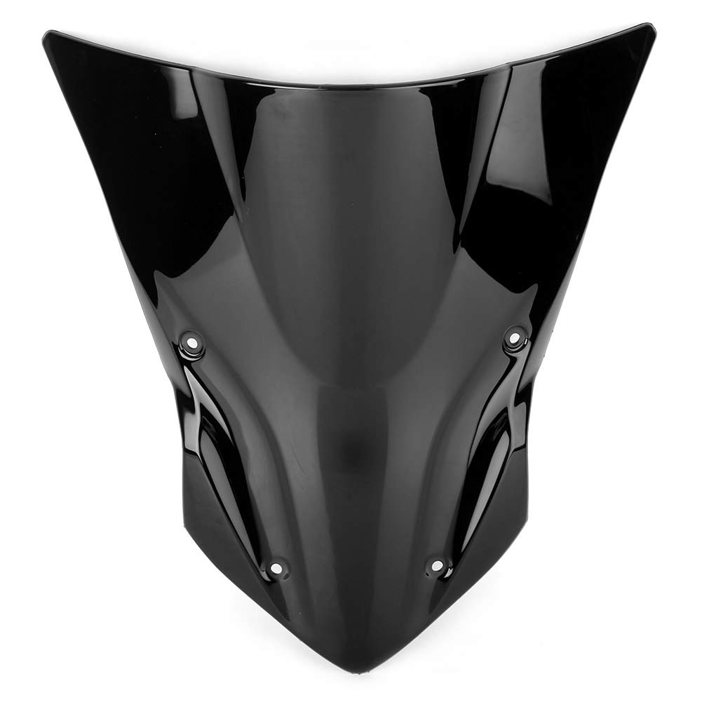 GZYF Motorbike Windshield Windscreen for Kawasaki Z900 2017-2018, Black von GZYF