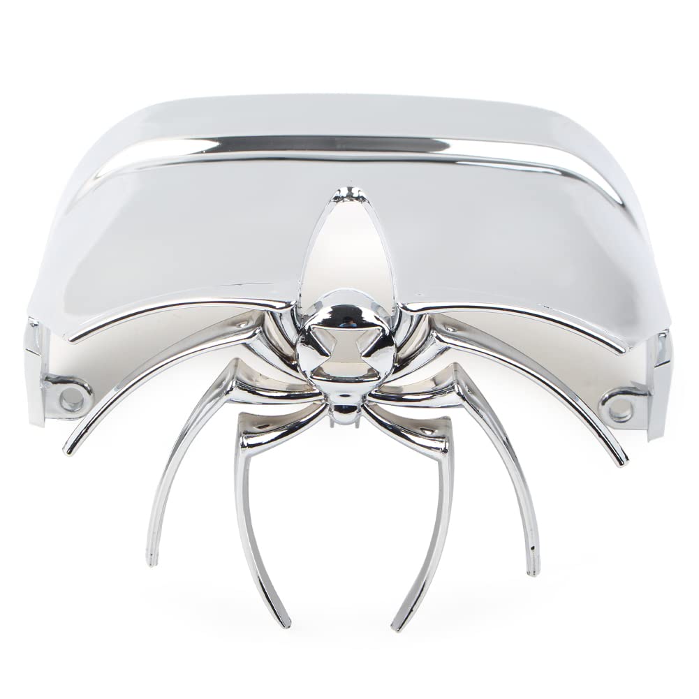 GZYF Rear Lamp Cover, Chrome Spider Rear Tail Light Cover Replacement for Harley-DAVIDSON Dyna Electra Glide von GZYF