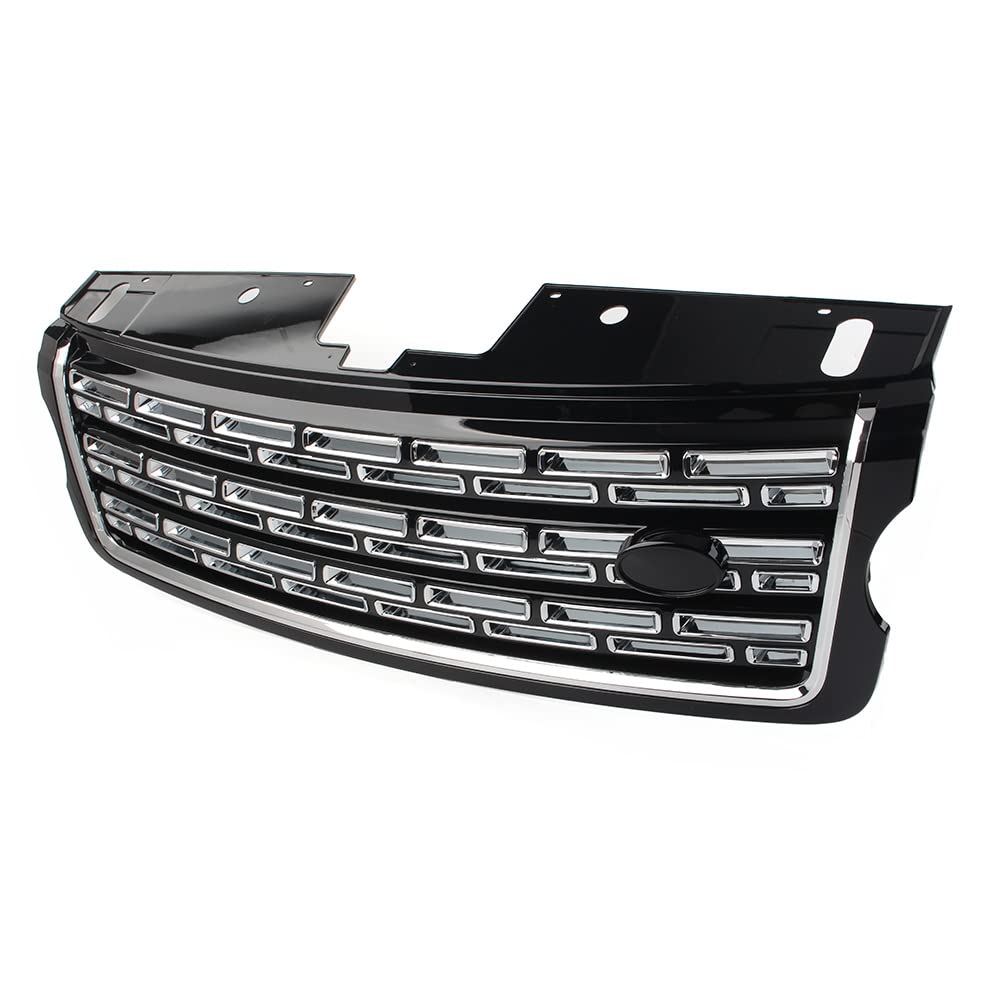 YFUK 1 Stück Front Center Bumper Upper Grill Grille Ersatz Schwarz Für Für 2013 2014 2015 2016 2017, ABS-Kunststo von GZYF