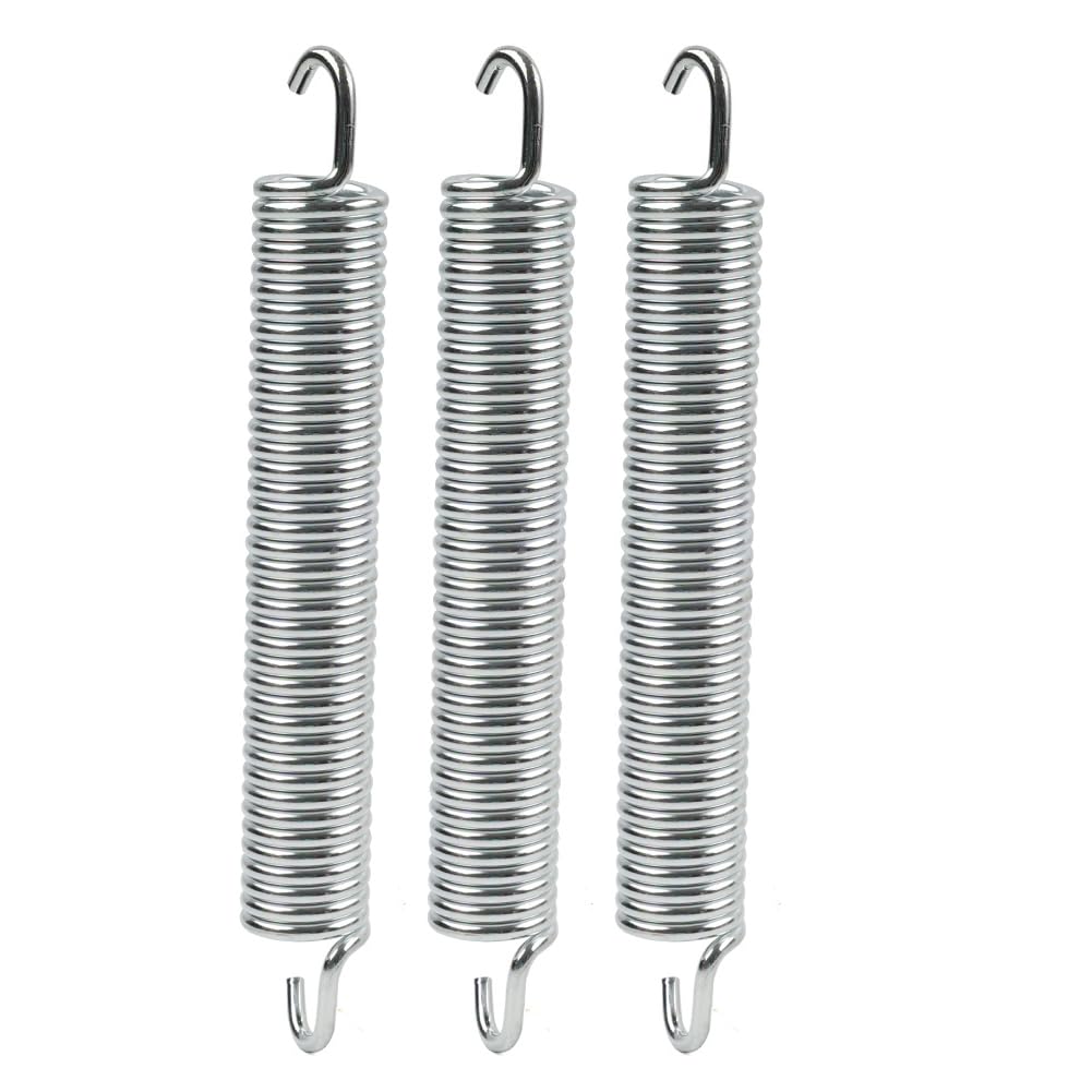 YFUK 3-teiliges Metalldeck für Rasenmäher und Traktoren, Verlängerungsfeder 732 0459C, 732-0459, 932-0459, 7320459B, Silber für MTD Cub Cadet LT1050 LT1042 RZT LGT LTX LGTX SLT von GZYF