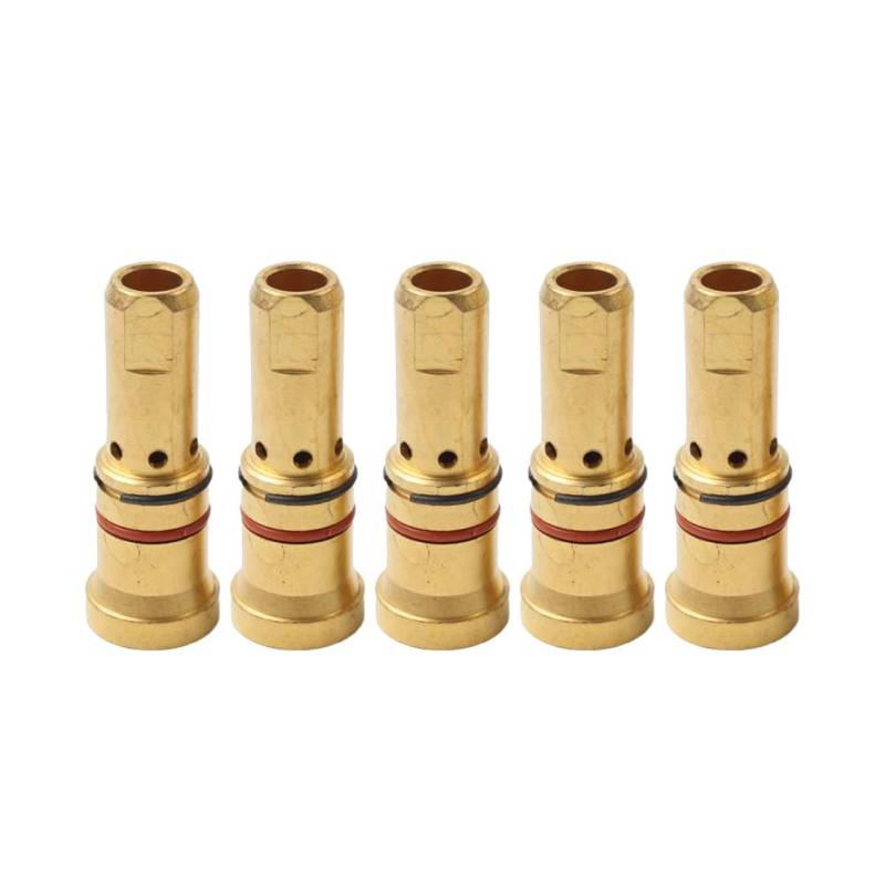 YFUK 4335 schweißen Gun 5PCS Gas Diffusor Für Q/S MIG Elliptische 4200 7400 Serie Kupfer Gold von GZYF