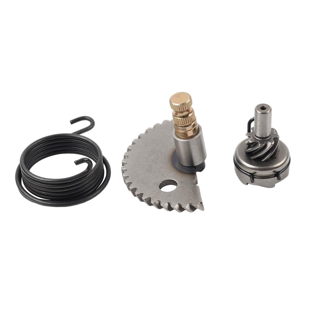 YFUK 4Pcs Kick Start Getriebe Welle Komplette Kit Motor Frühling Ritzel Stahl Silber Für 50cc 60cc 80cc 90cc Roller Mopeds Für von GZYF